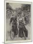 The Fashion of the Hour, Lady Cyclists in Battersea Park-null-Mounted Giclee Print