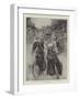 The Fashion of the Hour, Lady Cyclists in Battersea Park-null-Framed Giclee Print