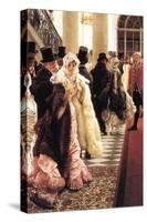 The Fashionable Woman-James Tissot-Stretched Canvas