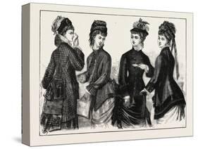 The Fashions: Ladies Cloaks for Autumn, 1876, UK-null-Stretched Canvas