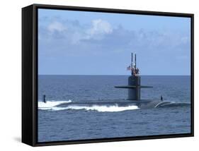 The Fast Attack Submarine USS Salt Lake City-Stocktrek Images-Framed Stretched Canvas