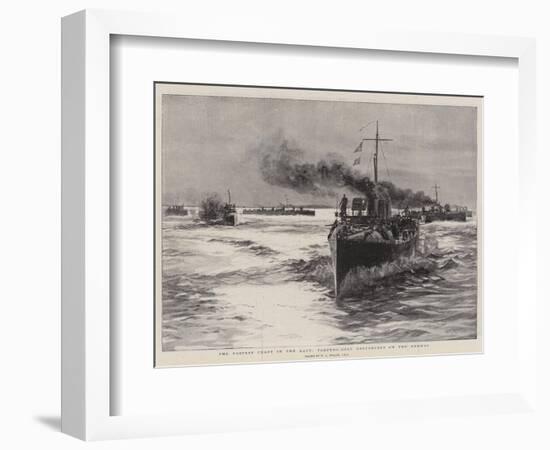 The Fastest Craft in the Navy, Torpedo-Boat Destroyers on the Medway-William Lionel Wyllie-Framed Giclee Print