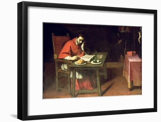 The Fasting of St. Charles, circa 1625-Daniele Crespi-Framed Giclee Print