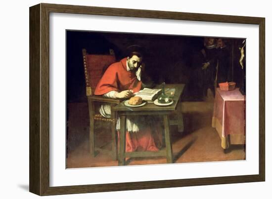 The Fasting of St. Charles, circa 1625-Daniele Crespi-Framed Giclee Print