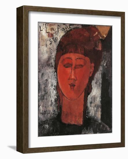 The Fat Child, 1915-Amedeo Modigliani-Framed Giclee Print