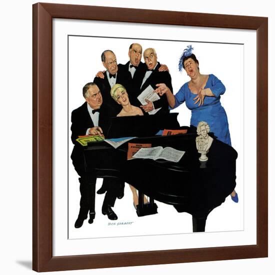 "The Fat Lady Sings," December 16, 1961-Richard Sargent-Framed Giclee Print