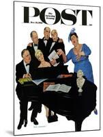 "The Fat Lady Sings," Saturday Evening Post Cover, December 16, 1961-Richard Sargent-Mounted Giclee Print