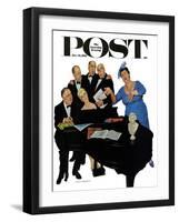 "The Fat Lady Sings," Saturday Evening Post Cover, December 16, 1961-Richard Sargent-Framed Giclee Print