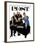 "The Fat Lady Sings," Saturday Evening Post Cover, December 16, 1961-Richard Sargent-Framed Giclee Print