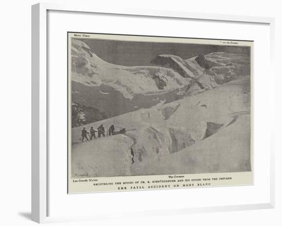 The Fatal Accident on Mont Blanc-null-Framed Giclee Print