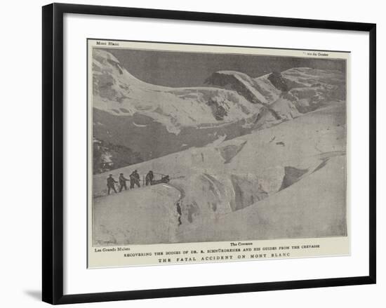 The Fatal Accident on Mont Blanc-null-Framed Giclee Print
