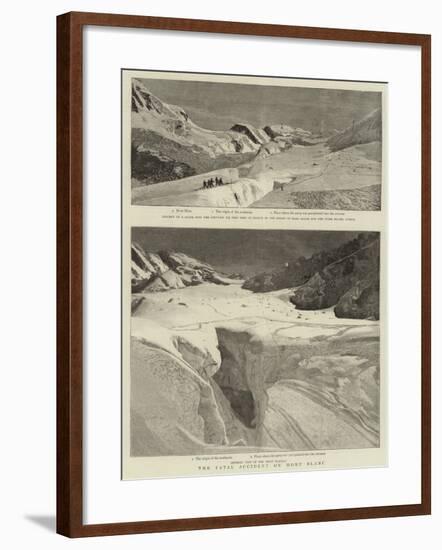 The Fatal Accident on Mont Blanc-null-Framed Giclee Print