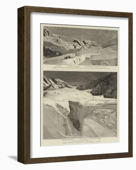 The Fatal Accident on Mont Blanc-null-Framed Giclee Print