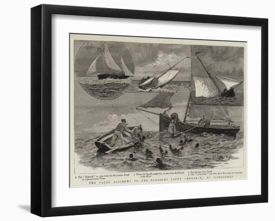 The Fatal Accident to the Pleasure Yacht Monarch, at Ilfracombe-Henry Charles Seppings Wright-Framed Giclee Print