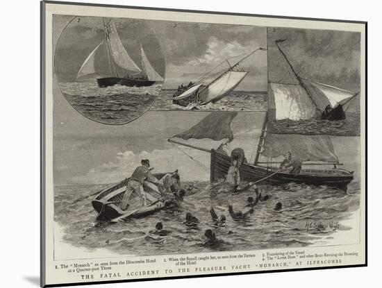 The Fatal Accident to the Pleasure Yacht Monarch, at Ilfracombe-Henry Charles Seppings Wright-Mounted Giclee Print