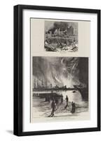 The Fatal Explosion and Fire at Antwerp-null-Framed Giclee Print