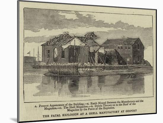 The Fatal Explosion at a Shell Manufactory at Gosport-null-Mounted Giclee Print