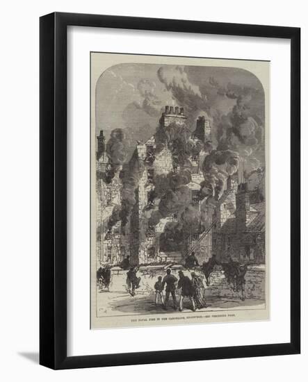 The Fatal Fire in the Canongate, Edinburgh-Charles Robinson-Framed Giclee Print