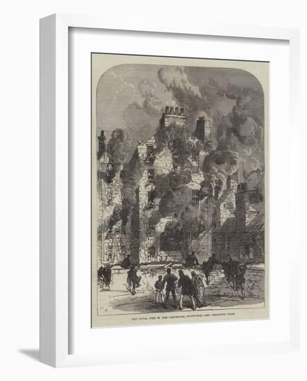 The Fatal Fire in the Canongate, Edinburgh-Charles Robinson-Framed Giclee Print