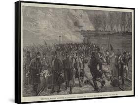 The Fatal Railway Accident at Canonbury, Bringing the Wounded Out of the Tunnel-null-Framed Stretched Canvas