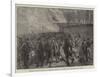 The Fatal Railway Accident at Canonbury, Bringing the Wounded Out of the Tunnel-null-Framed Giclee Print
