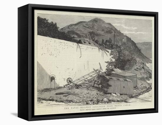 The Fatal Railway Collision Near Monte Carlo-Joseph Nash-Framed Stretched Canvas