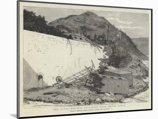The Fatal Railway Collision Near Monte Carlo-Joseph Nash-Mounted Giclee Print