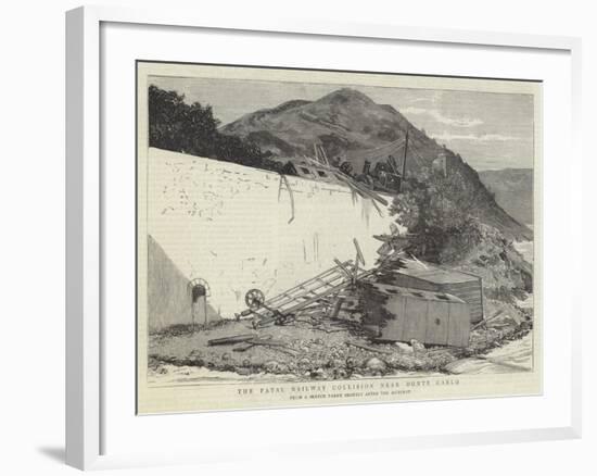 The Fatal Railway Collision Near Monte Carlo-Joseph Nash-Framed Giclee Print