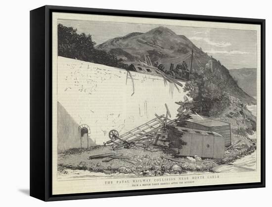 The Fatal Railway Collision Near Monte Carlo-Joseph Nash-Framed Stretched Canvas