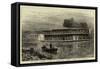 The Fatal Steamboat Disaster in Canada, the Victoria Starting from Springbank-null-Framed Stretched Canvas