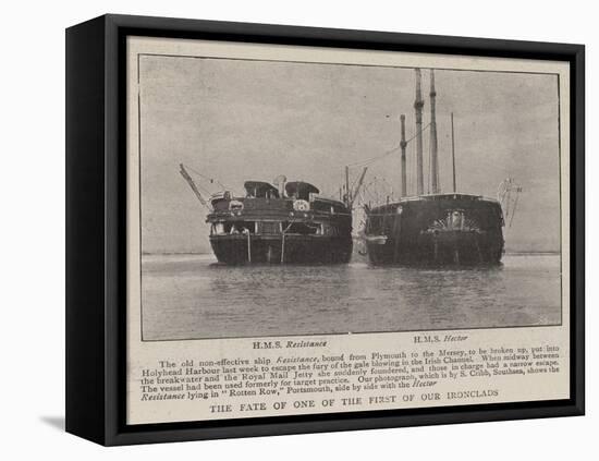 The Fate of One of the First of Our Ironclads-null-Framed Stretched Canvas
