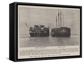 The Fate of One of the First of Our Ironclads-null-Framed Stretched Canvas