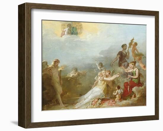 The Fates-Jean Baptiste Mallet-Framed Giclee Print