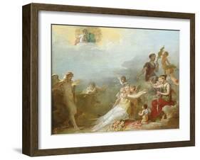 The Fates-Jean Baptiste Mallet-Framed Giclee Print