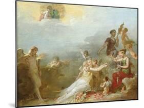 The Fates-Jean Baptiste Mallet-Mounted Giclee Print