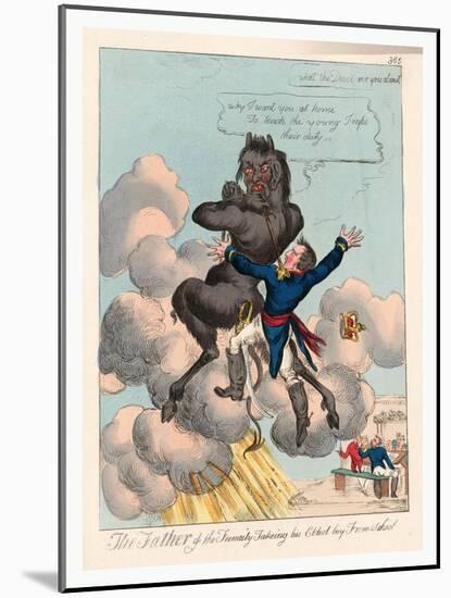 The Father of the Family Takeing [Sic] His Eldest Boy from School-null-Mounted Giclee Print