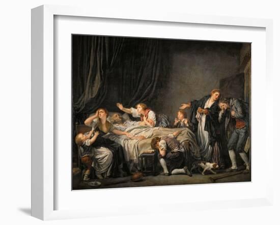 The Father's Curse: the Son Punished-Jean-Baptiste Greuze-Framed Giclee Print