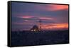 The Fatih Mosque at Sunset-Alex Saberi-Framed Stretched Canvas