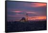 The Fatih Mosque at Sunset-Alex Saberi-Framed Stretched Canvas