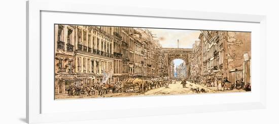 The Faubourg and the Porte Saint-Denis, 1801-Thomas Girtin-Framed Giclee Print