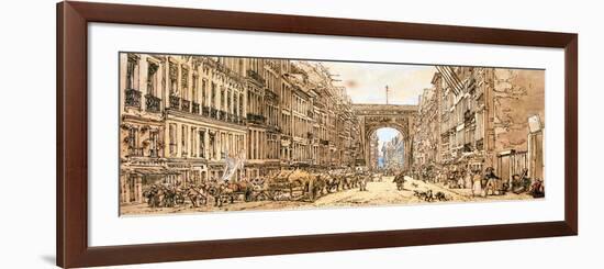 The Faubourg and the Porte Saint-Denis, 1801-Thomas Girtin-Framed Giclee Print