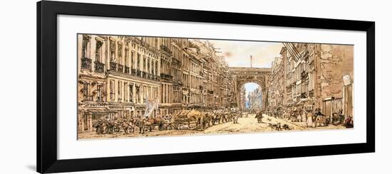 The Faubourg and the Porte Saint-Denis, 1801-Thomas Girtin-Framed Giclee Print