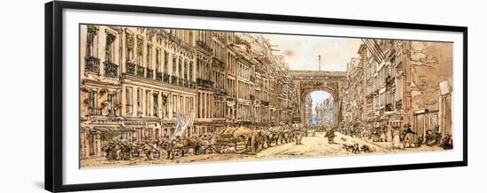 The Faubourg and the Porte Saint-Denis, 1801-Thomas Girtin-Framed Giclee Print