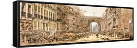 The Faubourg and the Porte Saint-Denis, 1801-Thomas Girtin-Framed Stretched Canvas