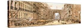 The Faubourg and the Porte Saint-Denis, 1801-Thomas Girtin-Stretched Canvas