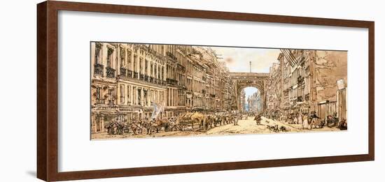 The Faubourg and the Porte Saint-Denis, 1801-Thomas Girtin-Framed Giclee Print