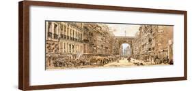 The Faubourg and the Porte Saint-Denis, 1801-Thomas Girtin-Framed Giclee Print