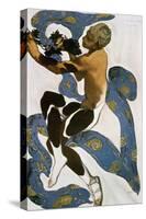 The Faun (Nijinsk), Costume Design for the Ballets Russes, 1912-Leon Bakst-Stretched Canvas