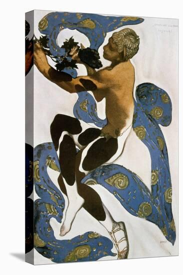 The Faun (Nijinsk), Costume Design for the Ballets Russes, 1912-Leon Bakst-Stretched Canvas