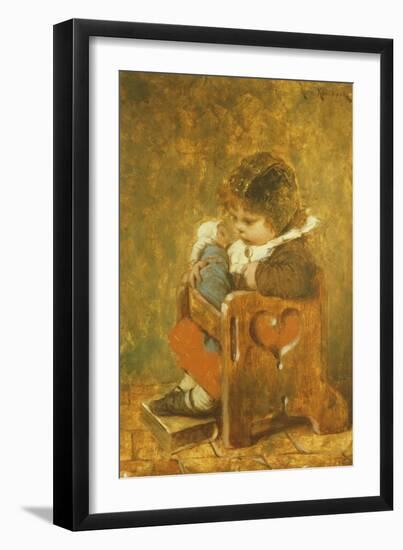 The Favorite Doll-Hermann Kaulbach-Framed Giclee Print